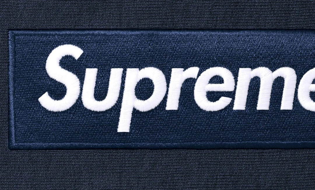 Supreme Box Logo Hooded Sweatshirt Navy (FW25)