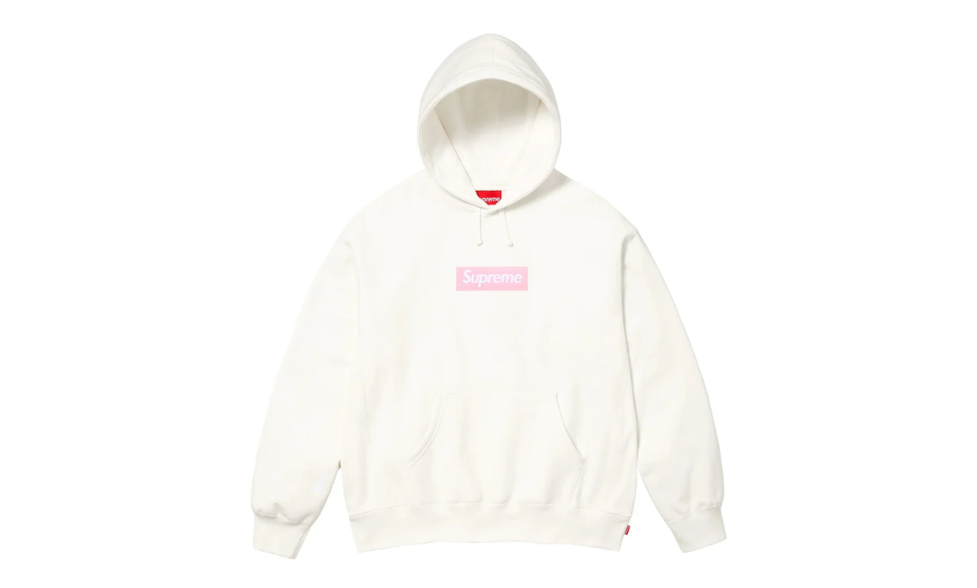 Supreme Box Logo Hooded Sweatshirt White (FW25)