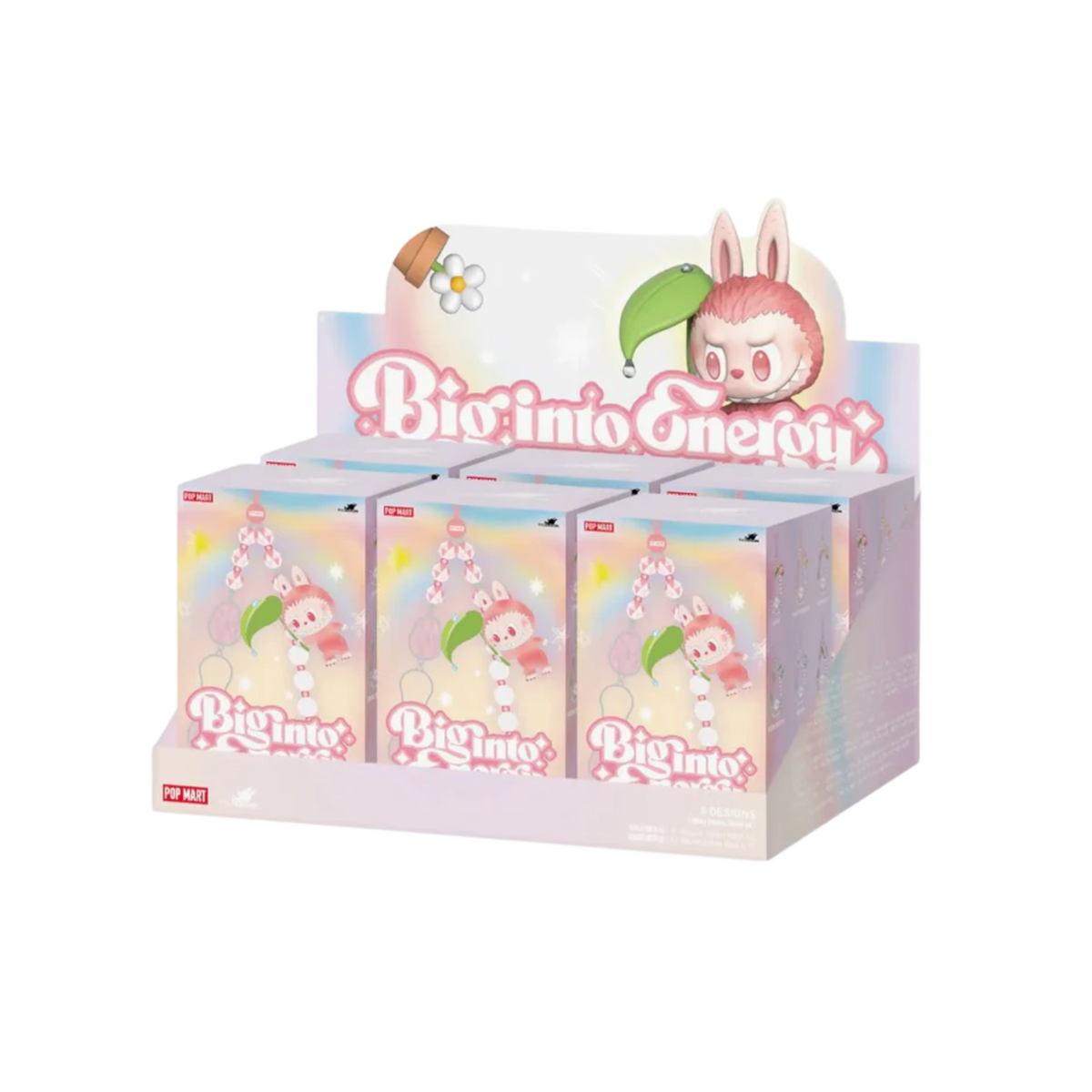 Pop Mart Labubu The Monsters Big into Energy Series Phone Charm Sealed Case (Zestaw 6 szt.)