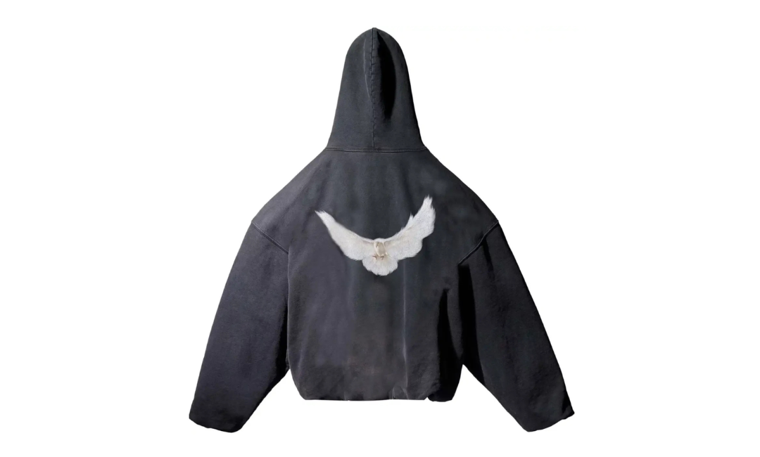 Yeezy Gap Balenciaga Dove Hoodie Washed Black LAA