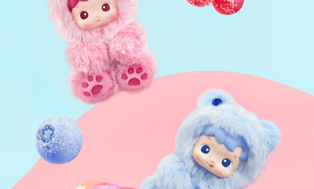 Pop Mart HACIPUPU Gummy Bear Series Vinyl Plush Pendant (Zestaw 6 szt.)