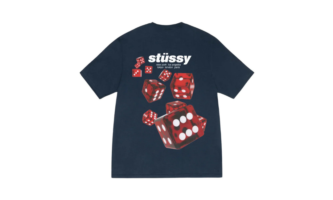 Stussy Rollers Tee Navy