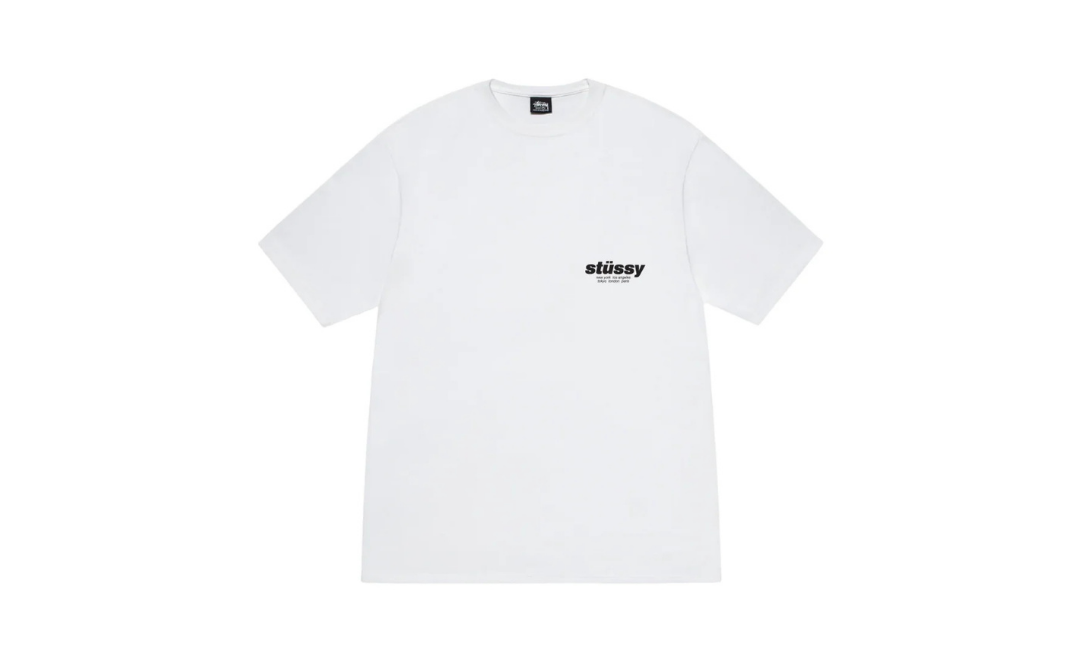 Stussy Rollers Tee White