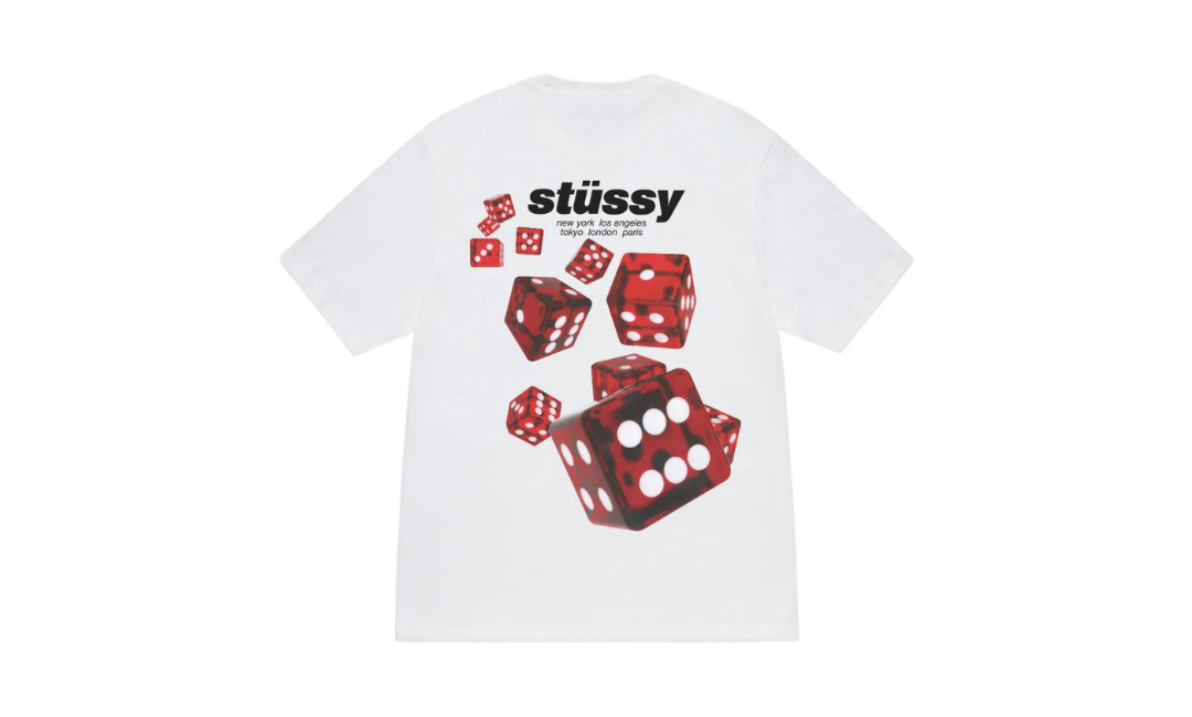 Stussy Rollers Tee White