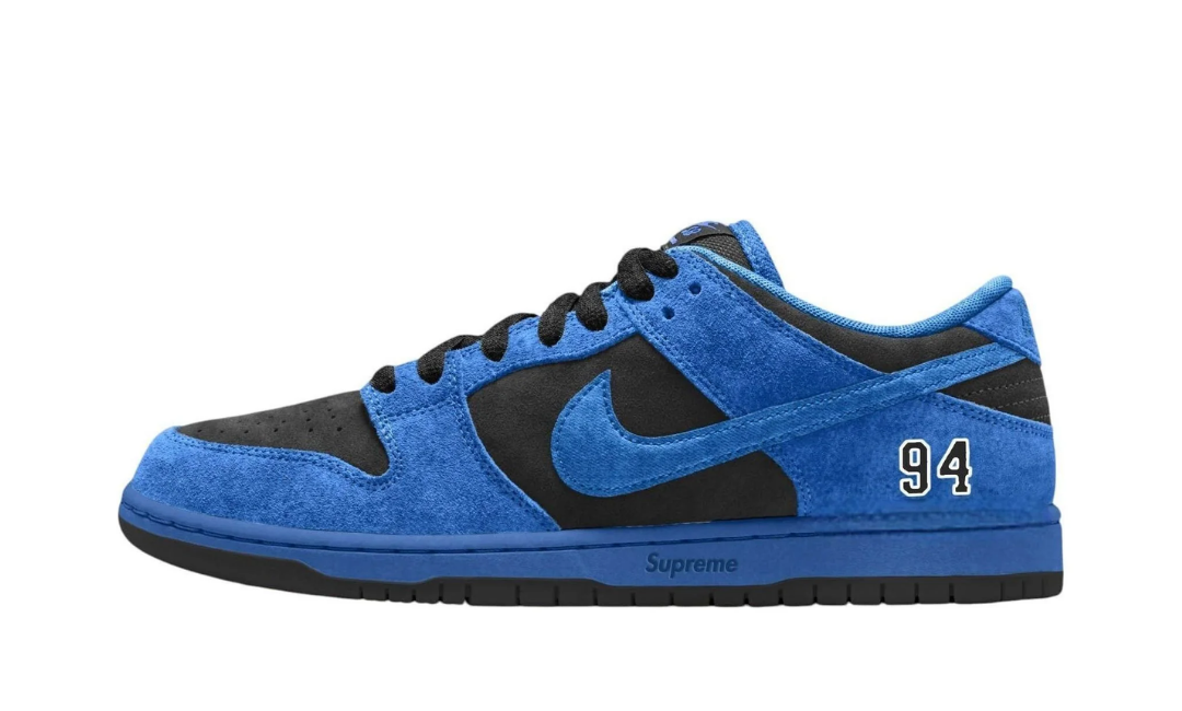Nike SB Dunk Low x Supreme 94 Ocean Fog Full Size Chart