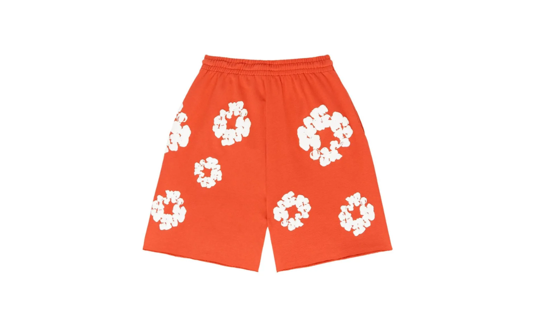 Denim Tears The Cotton Wreath Shorts Orange