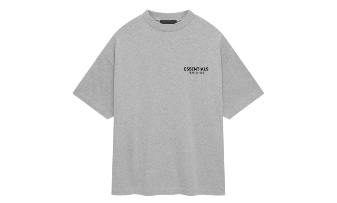 Fear Of God Essentials Jersy Crewneck T-Shirt Light Heather Grey