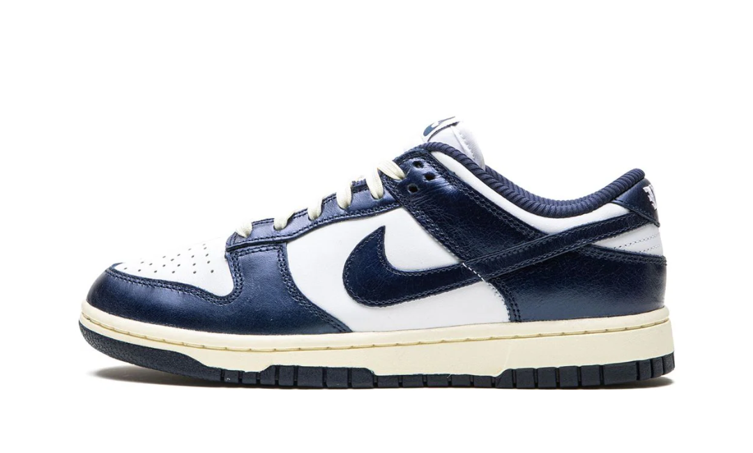 Nike Dunk Low Vintage Navy FN7197-100 Full Size Chart