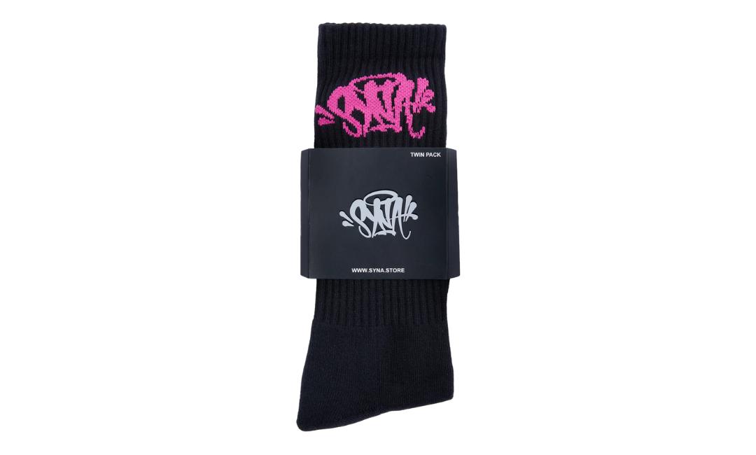 Syna World Central Cee 2PACK Skarpetki Black Pink
