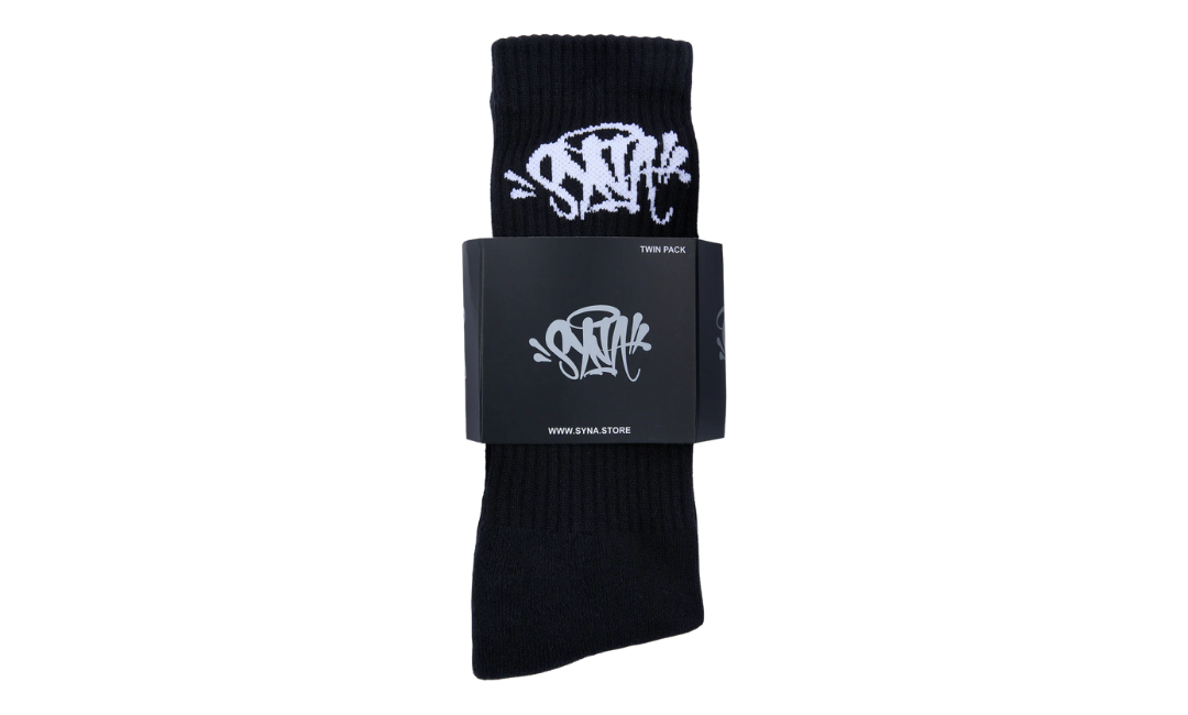 Syna World Central Cee 2PACK Skarpetki Black White