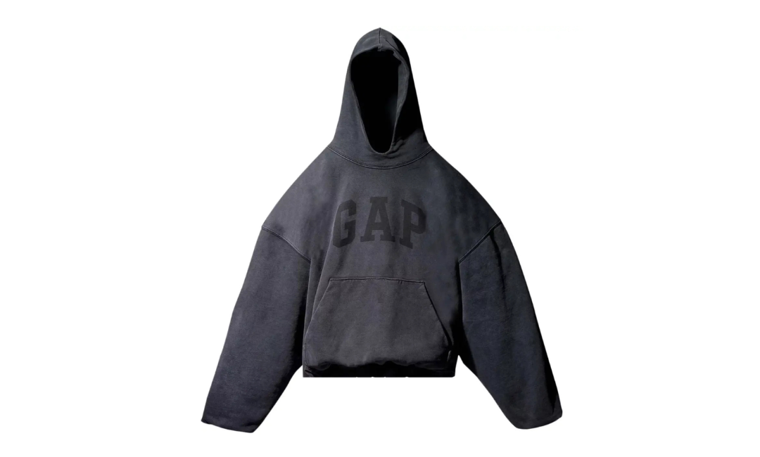Yeezy Gap Balenciaga Dove Hoodie Washed Black LAA