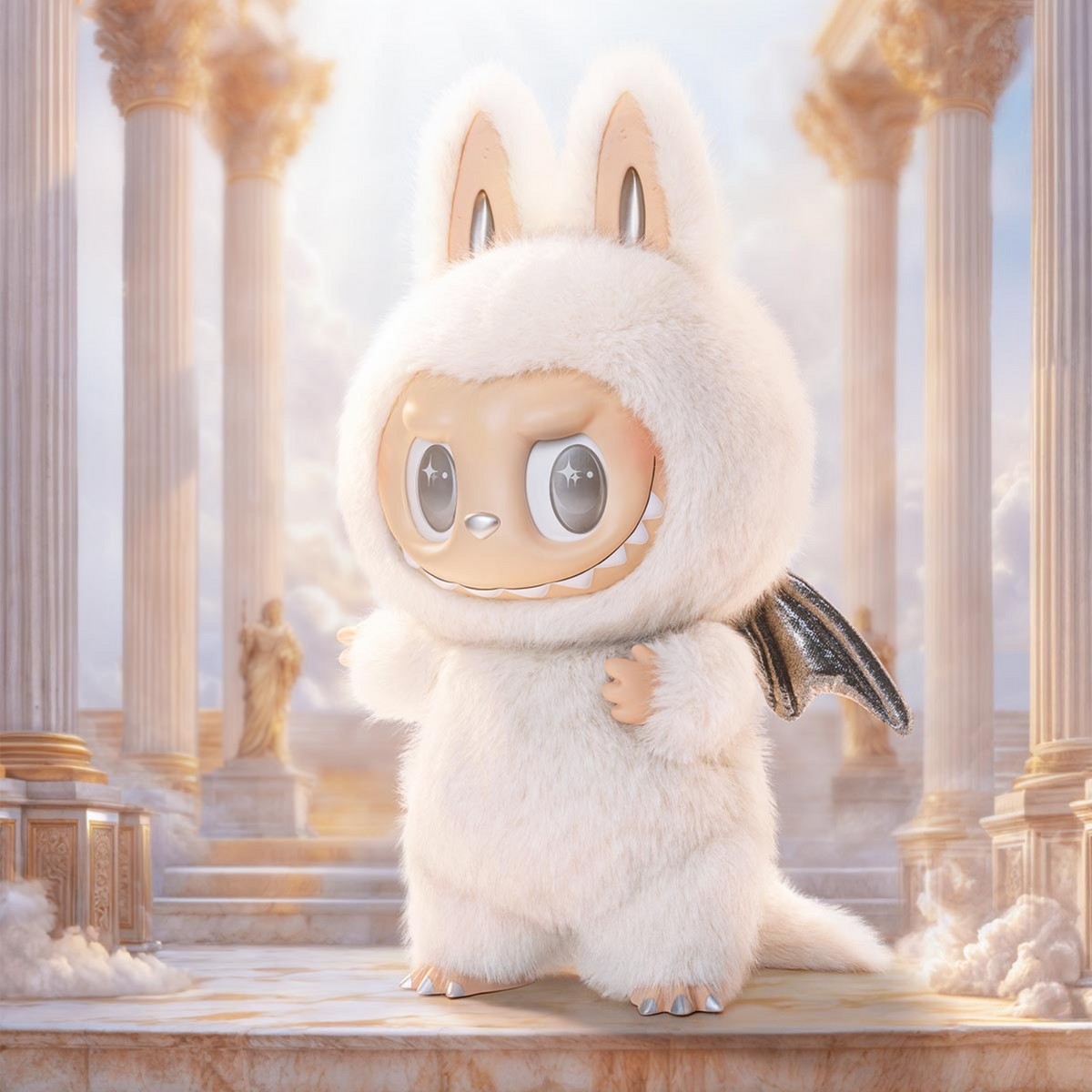 Pop Mart The Monsters Labubu Zimomo Angel in Clouds (Figure 59cm)