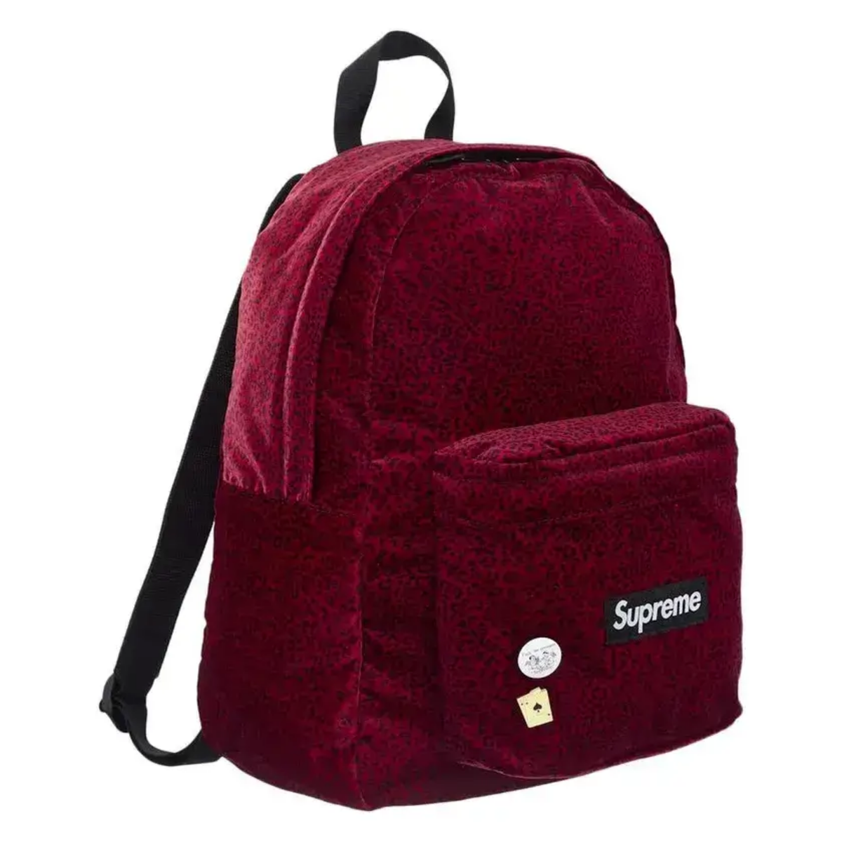 Plecak Supreme Velvet Backpack Red Leopard