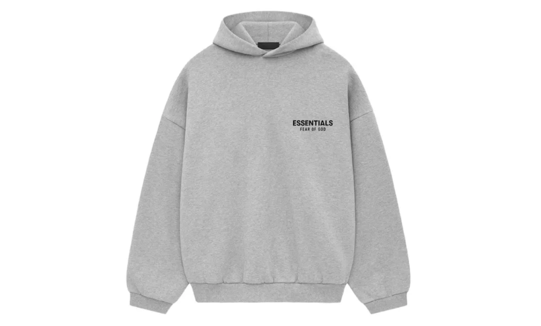 Fear of God Essentials Fleece Hoodie Light Heather Gray (FW24)