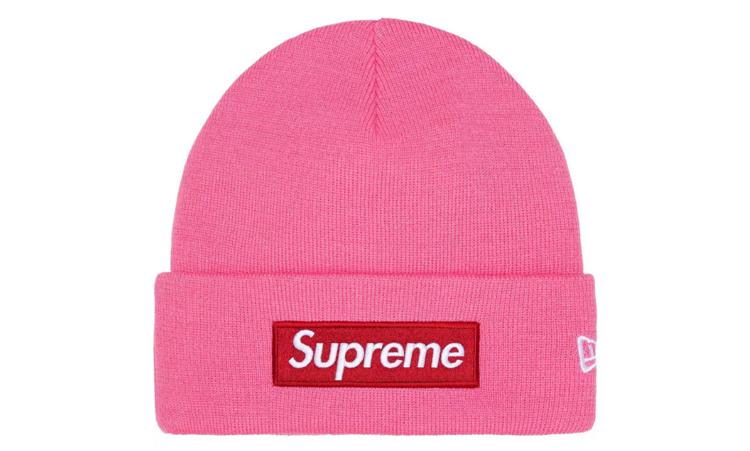 Supreme New Era Box Logo Beanie Magenta (FW25)
