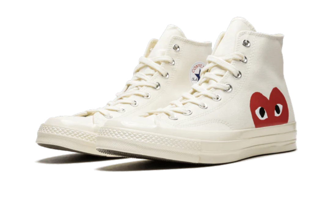 Converse Chuck Taylor All-Star 70s Hi Comme des Garçons PLAY White
