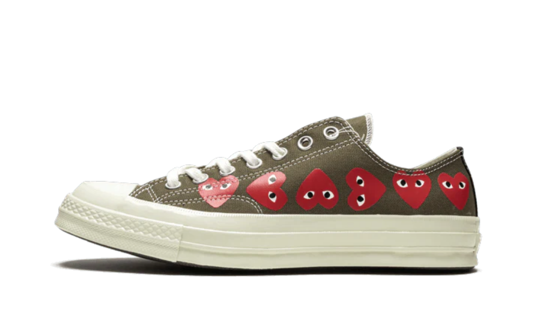 Converse Chuck Taylor All-Star 70s Ox Comme des Garçons PLAY Multi Heart Green