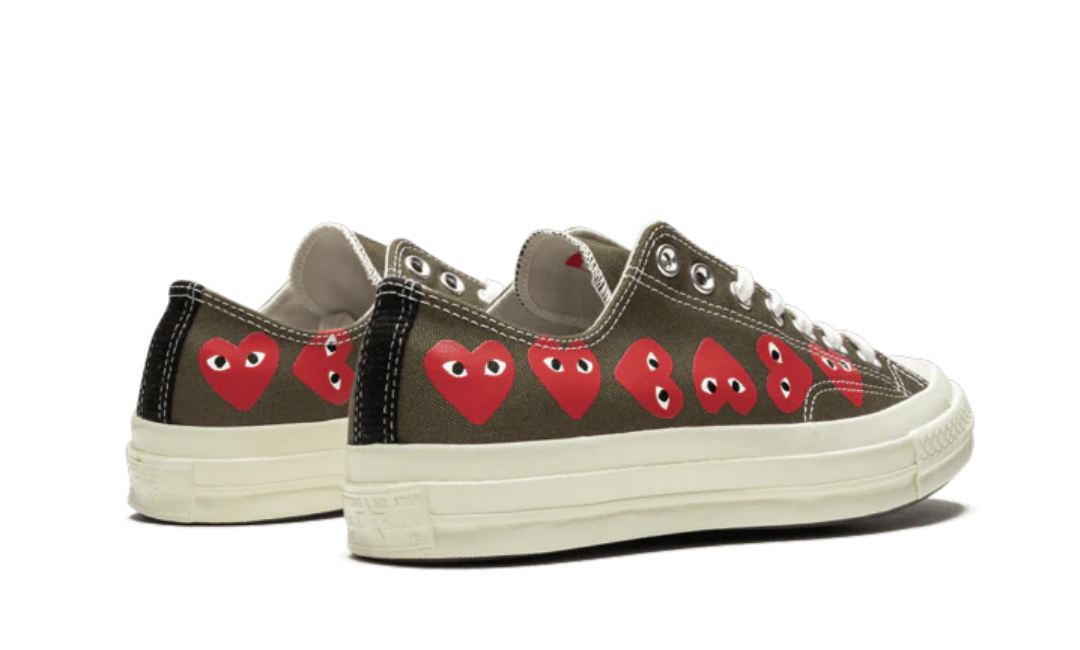 Converse Chuck Taylor All-Star 70s Ox Comme des Garçons PLAY Multi Heart Green
