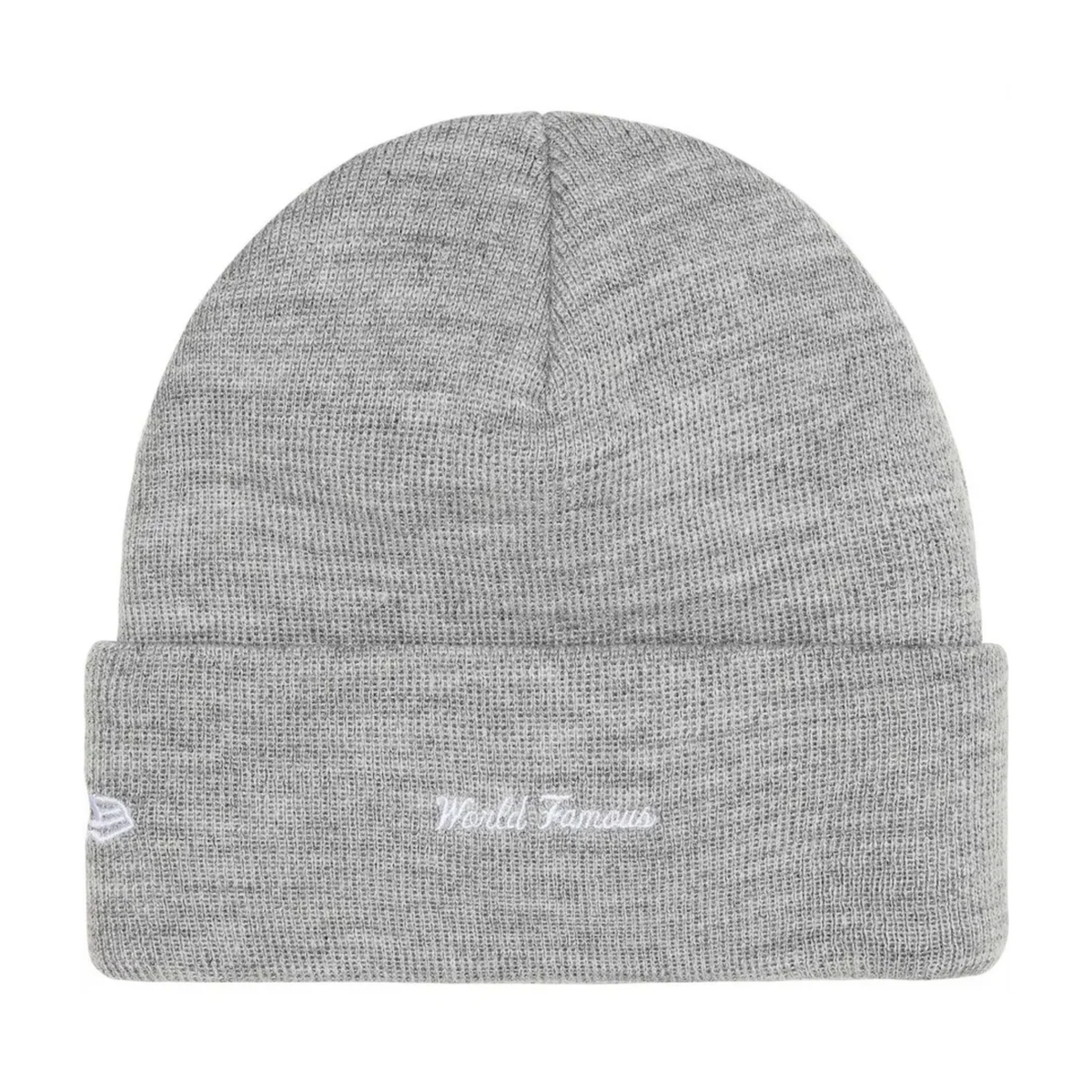 Supreme New Era Box Logo Beanie Heather Grey (FW25)