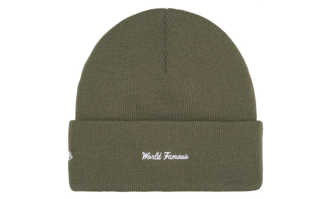 Supreme New Era Box Logo Beanie Light Olive (FW25)