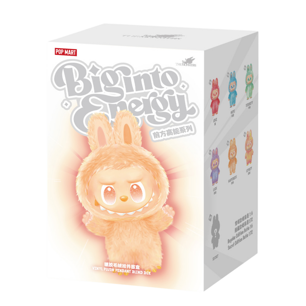 Pop Mart Labubu The Monsters Big into Energy Series Vinyl Plush Pendant Sealed Case *USZKODZONE PUDEŁKO*