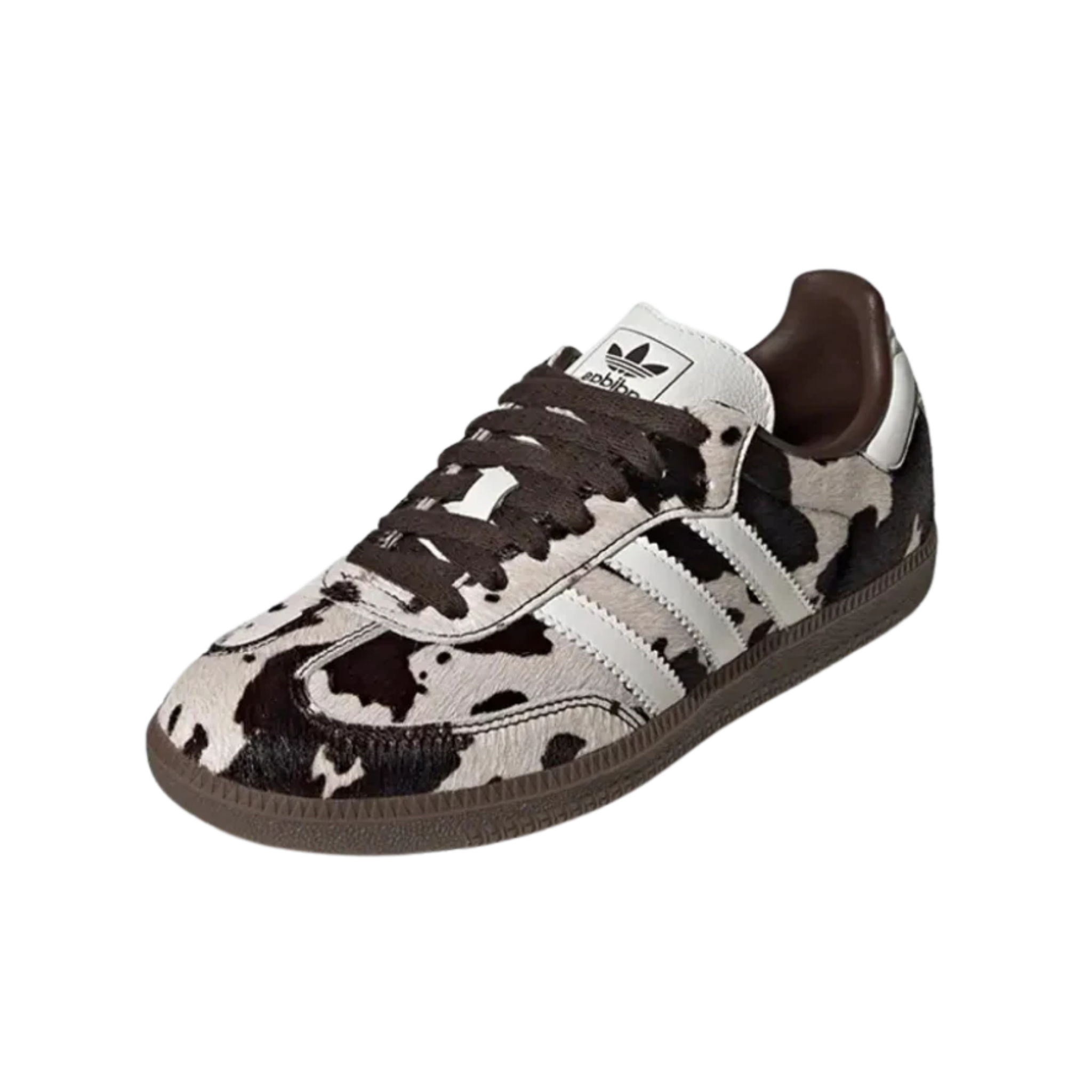 Adidas Samba OG Cow Print Dark Brown White - KK2238