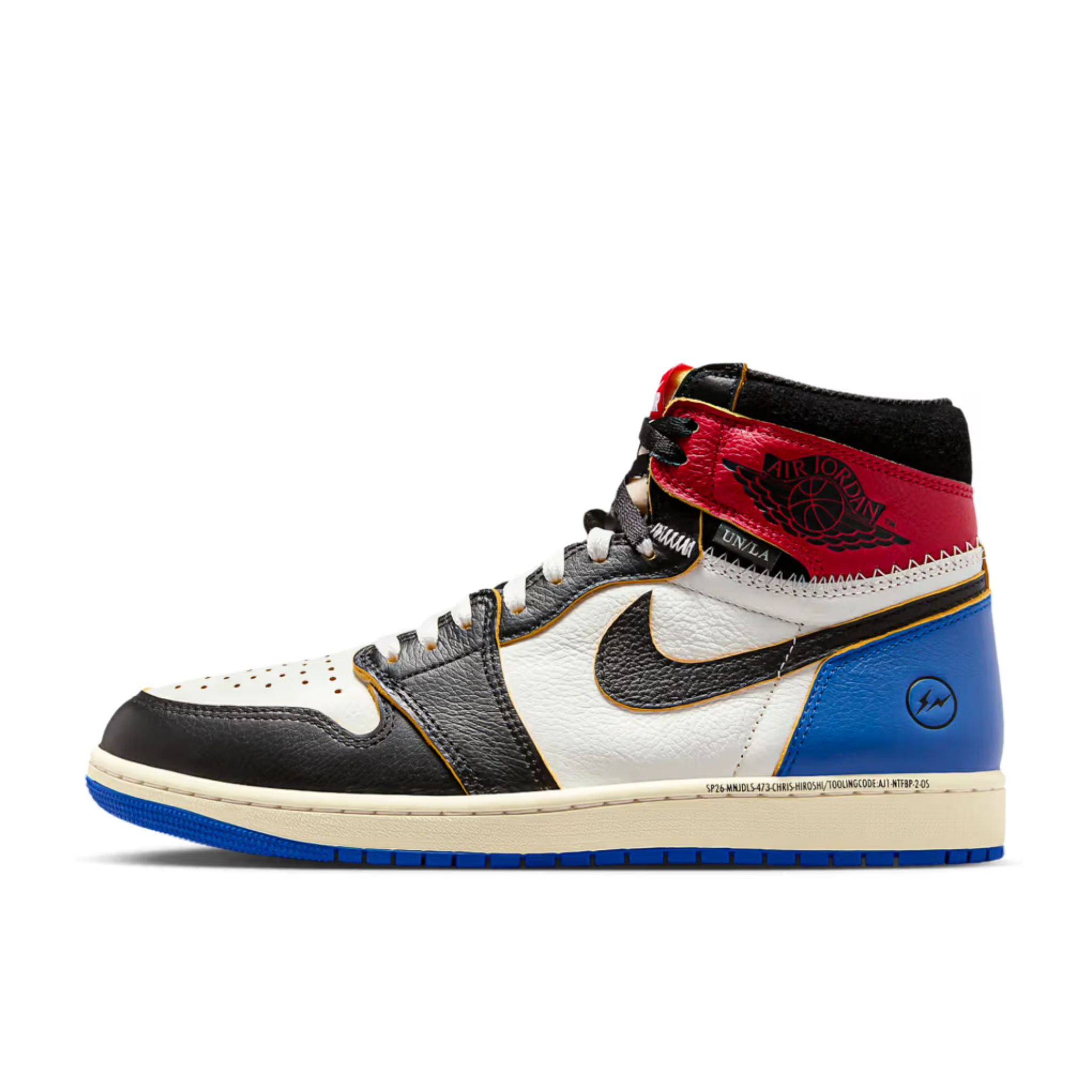 Air Jordan 1 Retro High OG SP Fragment x Union LA Varsity Red Sport Royal