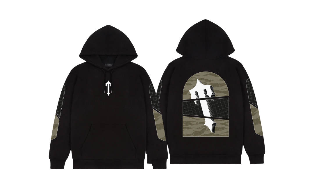 Trapstar Art Of War Camo Hoodie Black