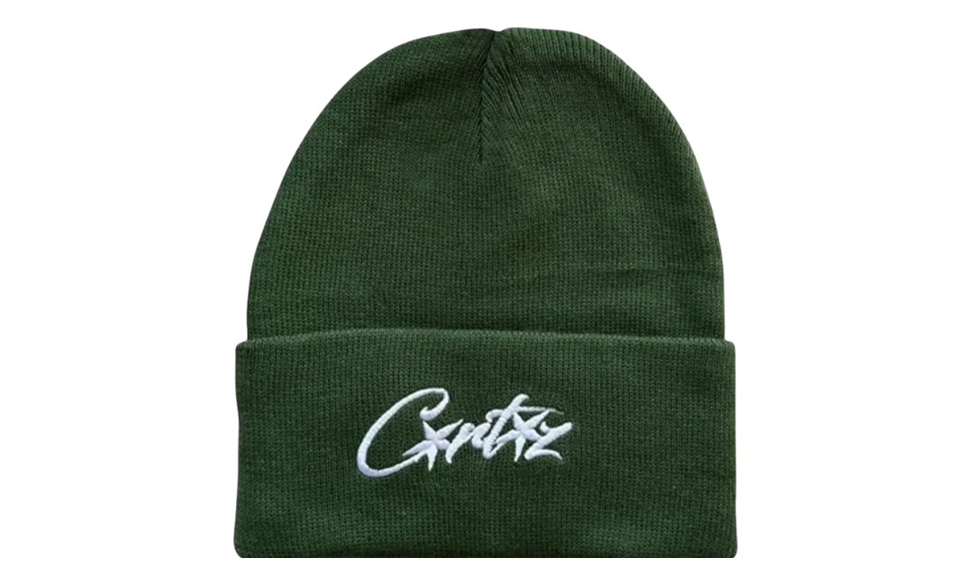 Corteiz Allstarz Folded Beanie Green