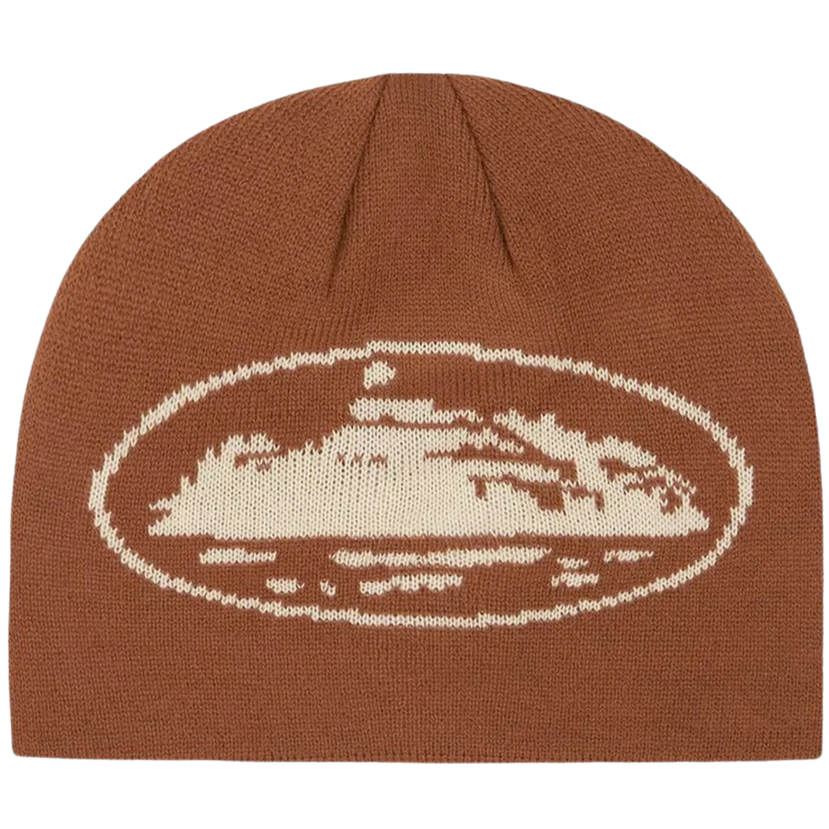Corteiz Alcatraz Beanie Brown