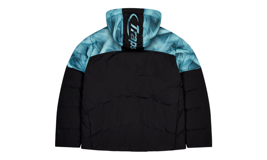 Trapstar Hyperdrive Hooded Puffer Black/Blue