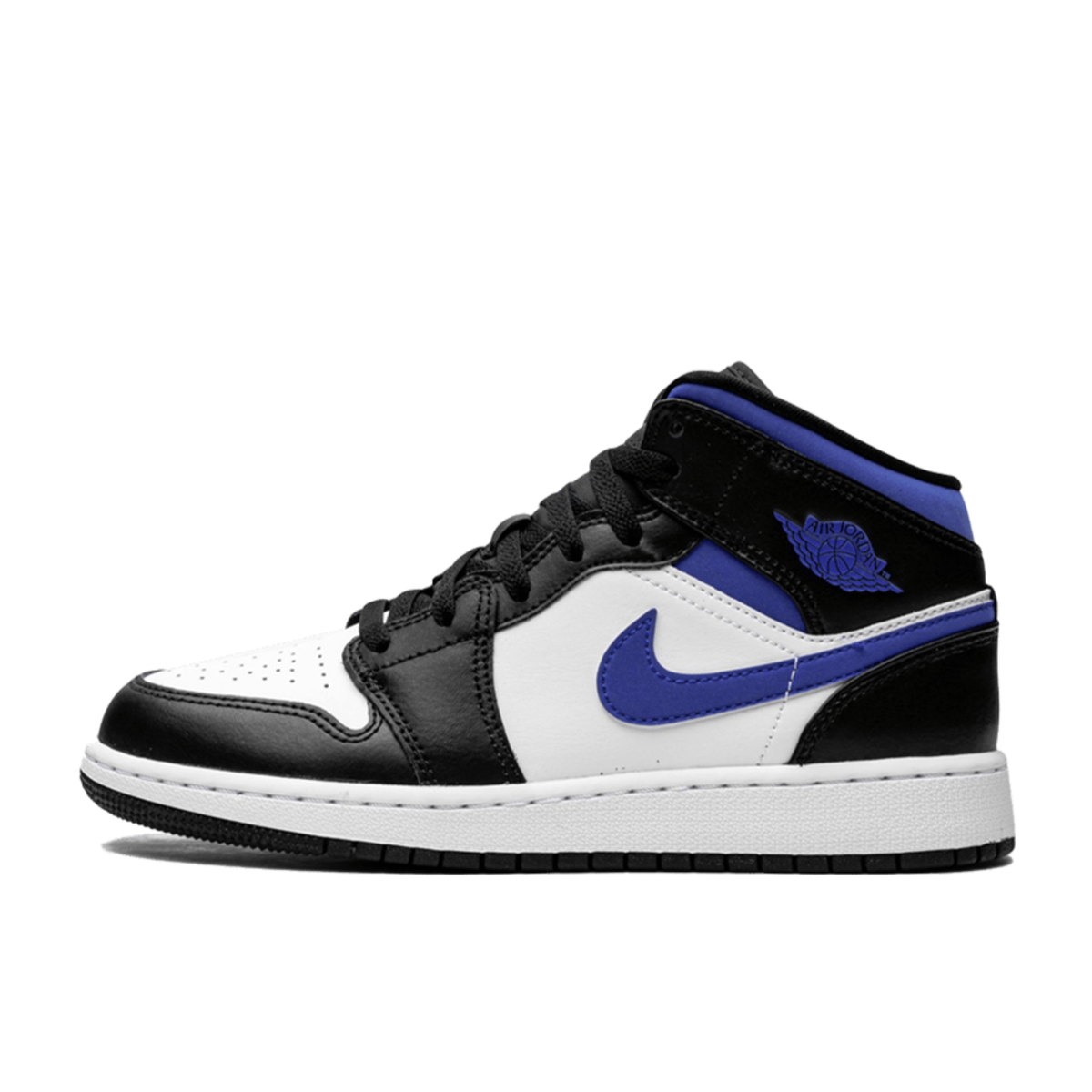 Jordan 1 Mid White Black Racer Blue (GS) *OKAZJA*