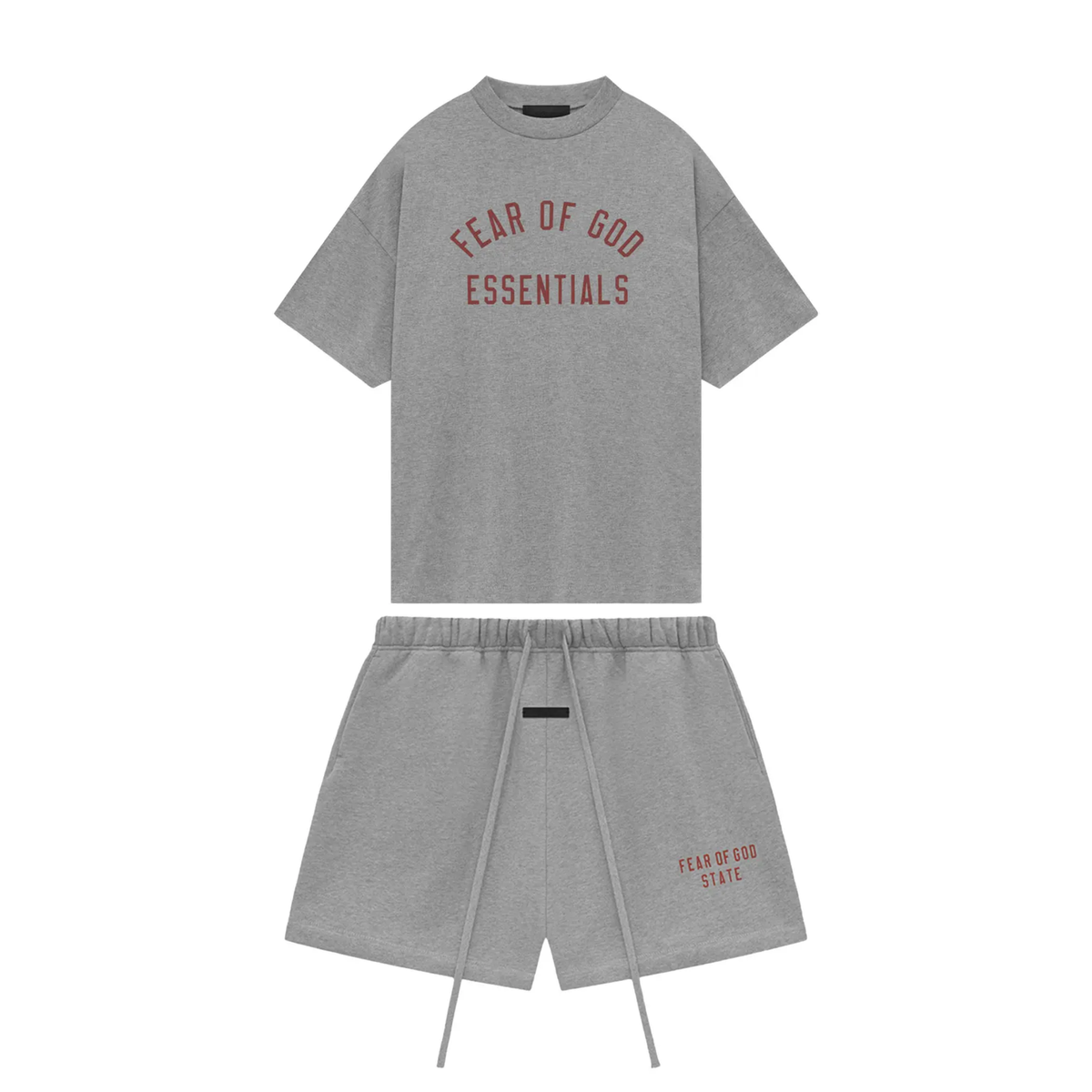 Komplet Essentials Set Dark Heather Jersey Crewneck