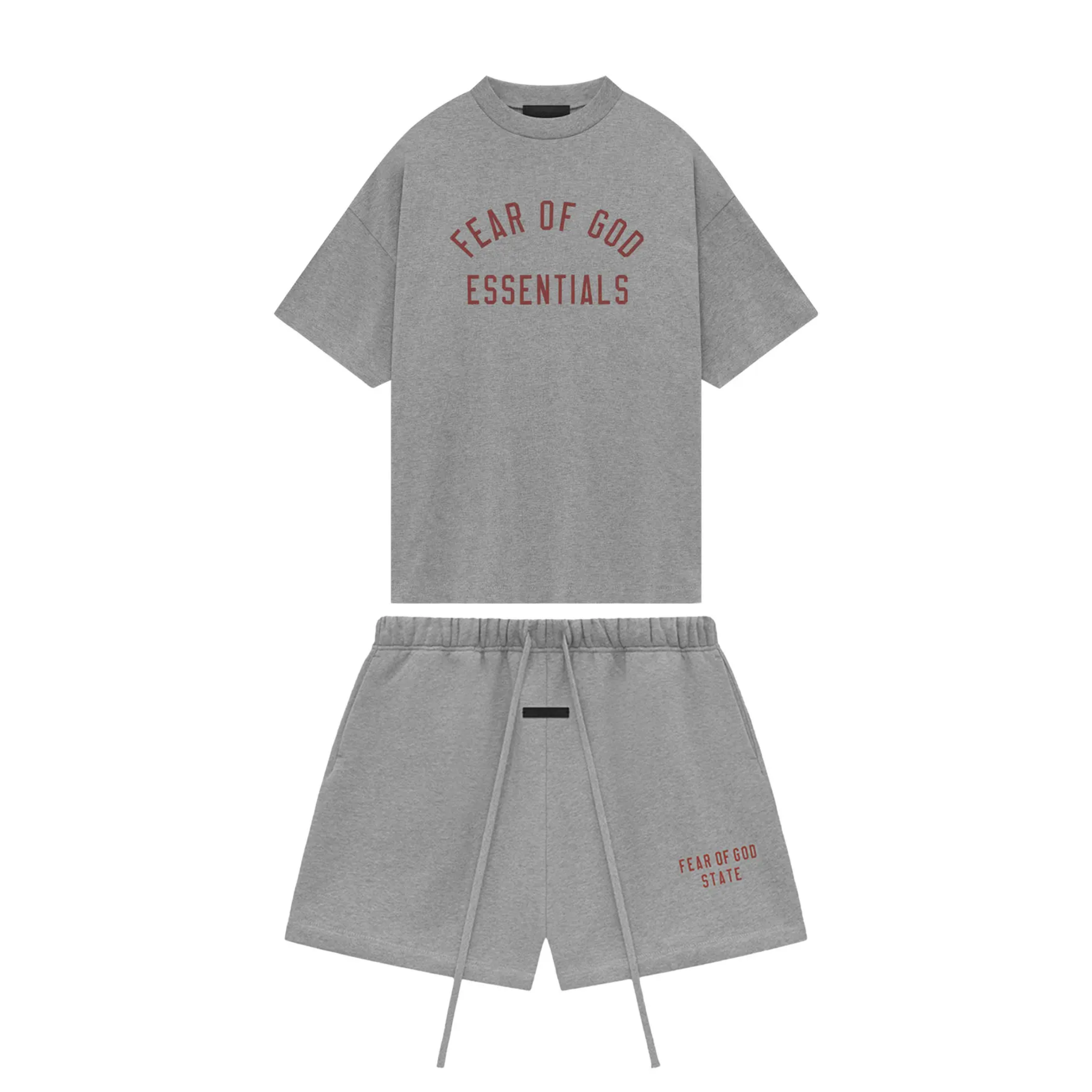 Komplet Essentials Set Dark Heather Jersey Crewneck