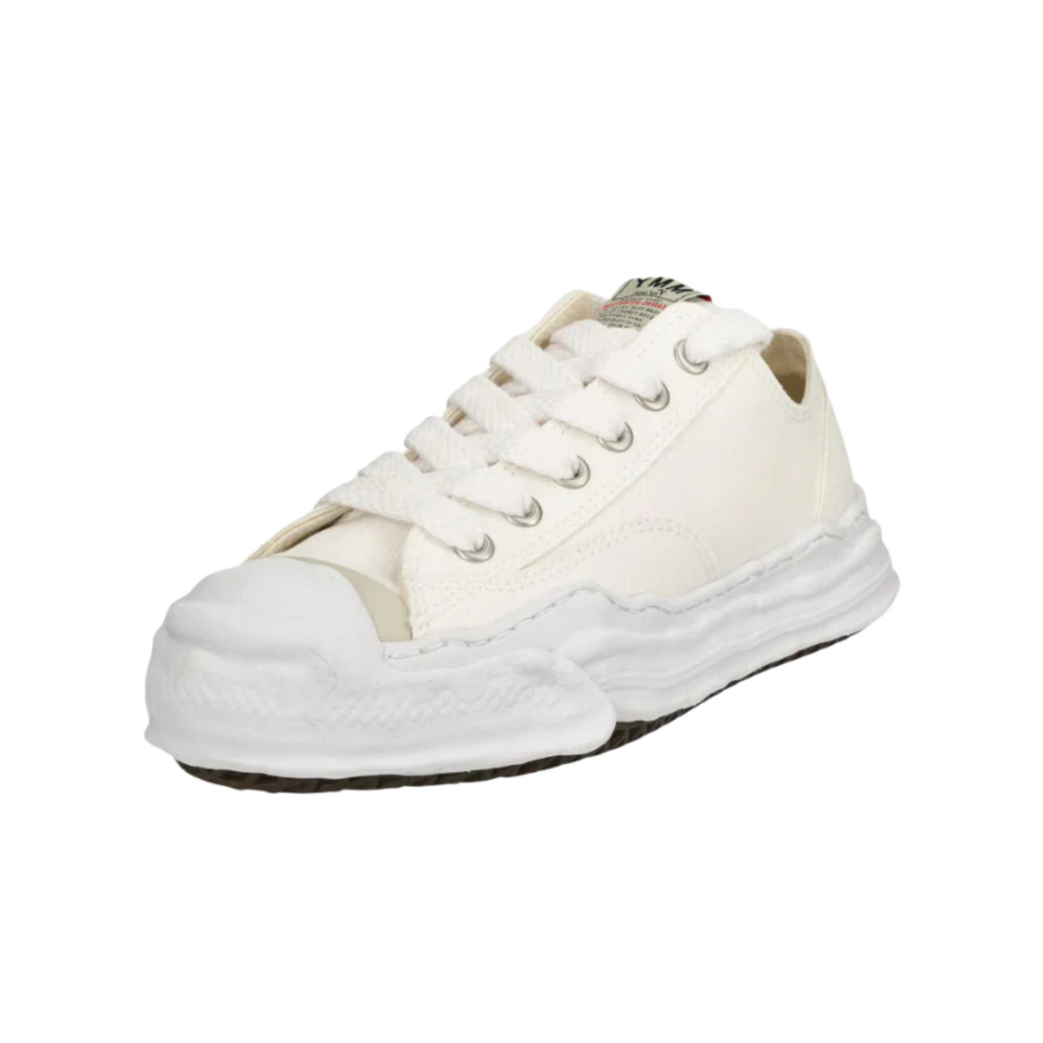 Maison Mihara Yasuhiro Hank OG Sole Canvas Low Black - A05FW702-WHT