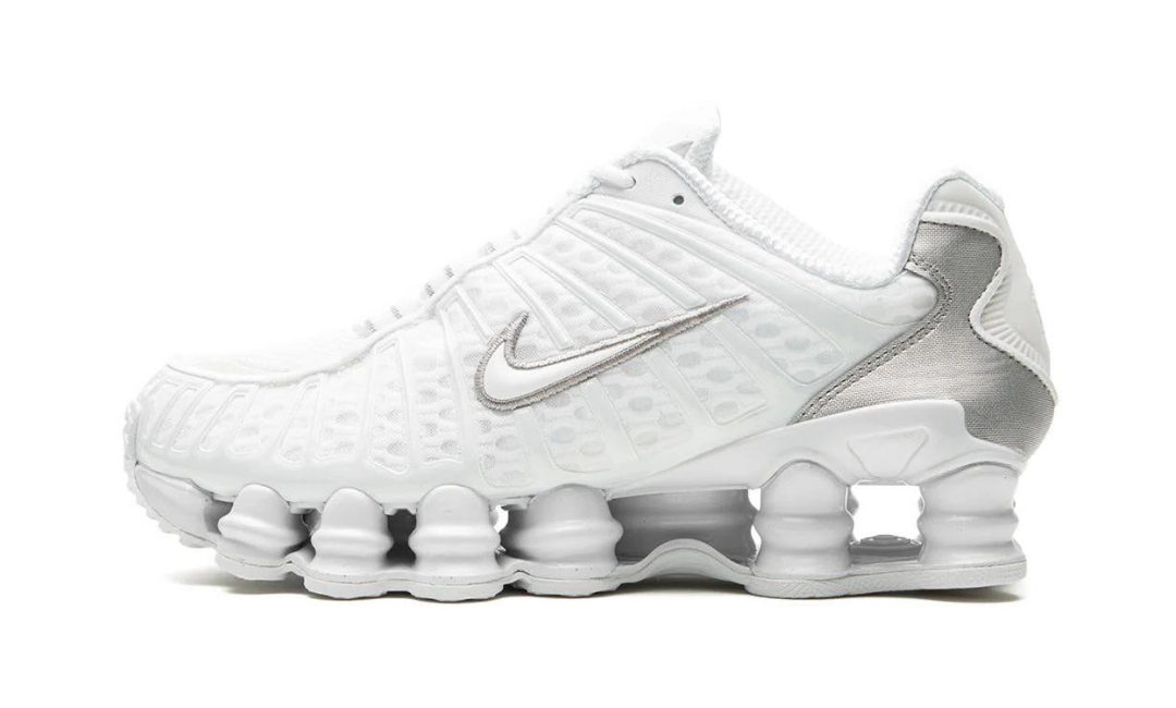 Nike Shox TL White Metallic Silver Max Orange