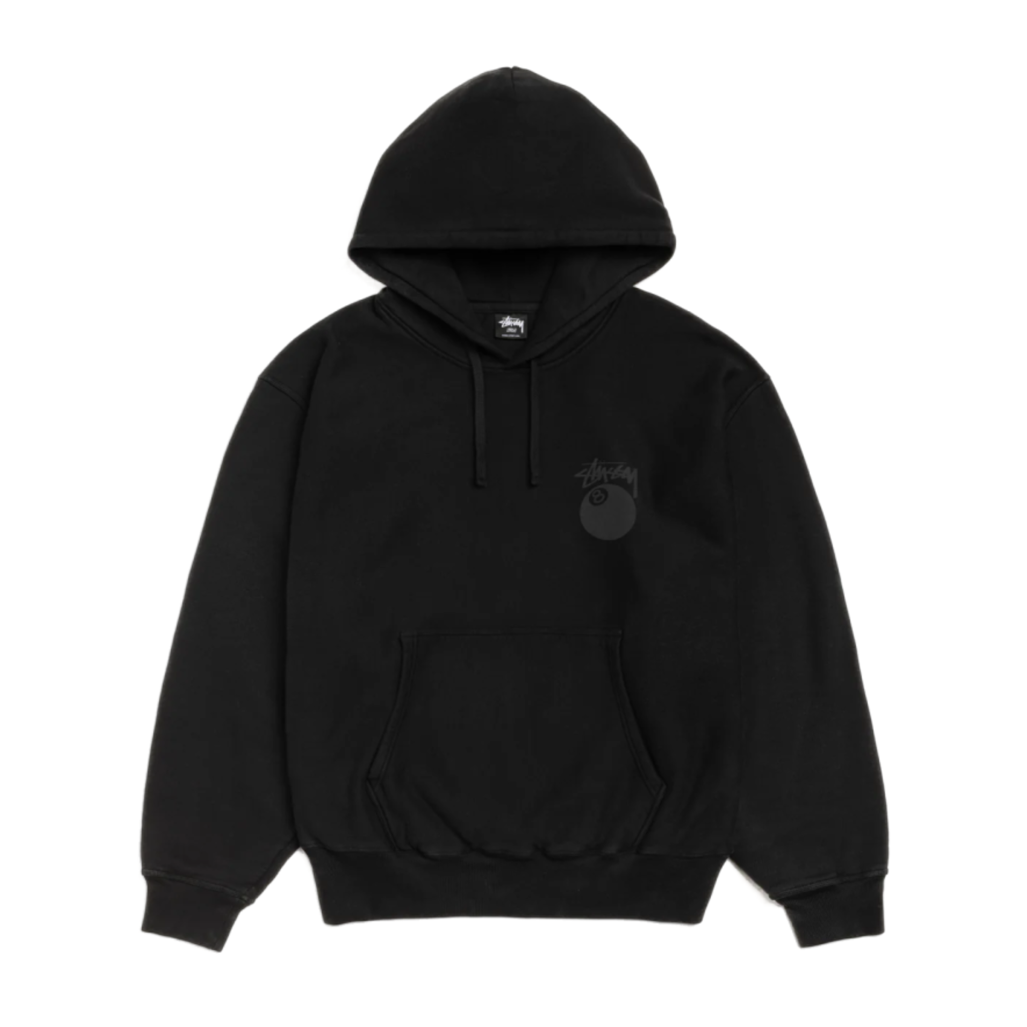 Stussy 8 Ball Hoodie Pigment Dyed Black