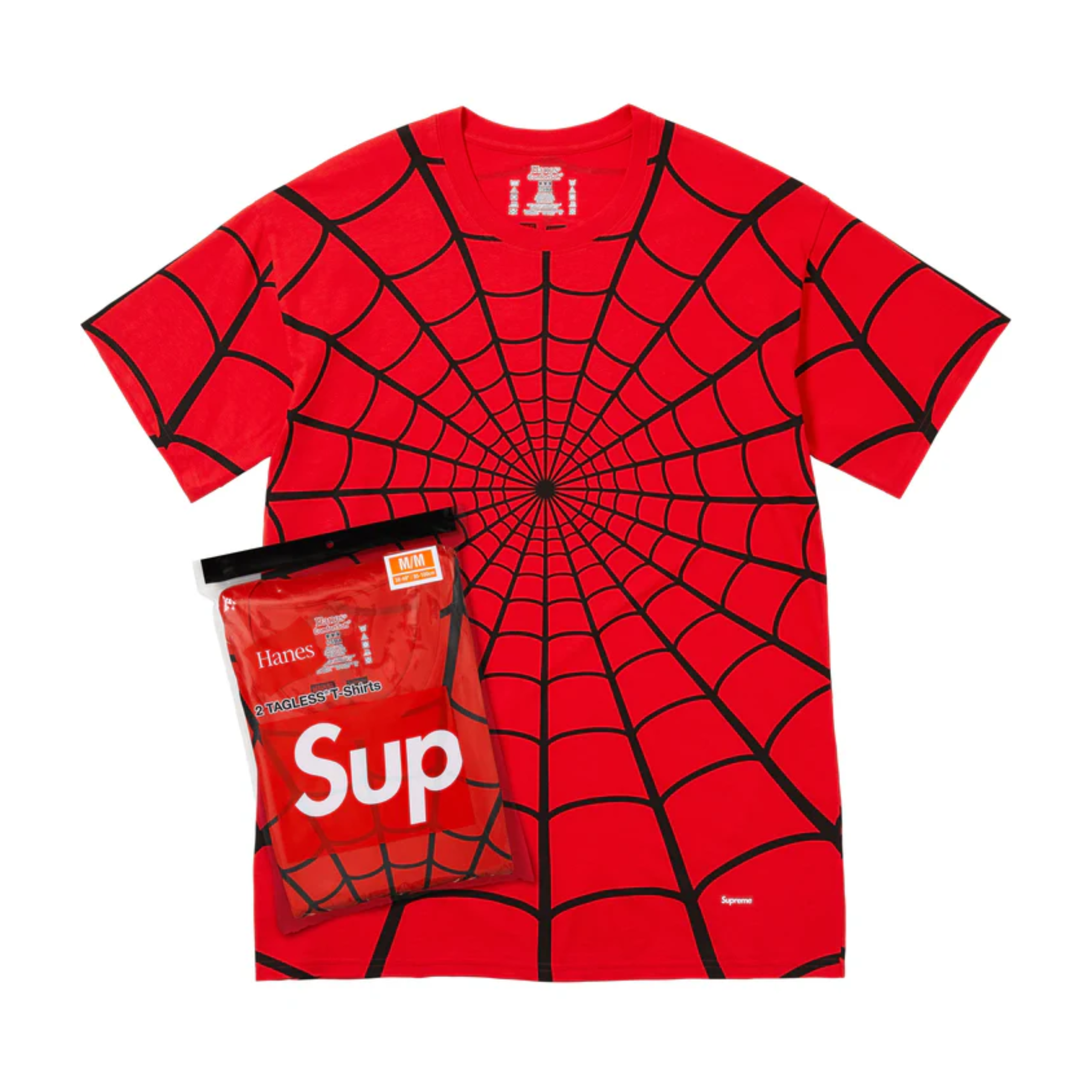 Supreme Hanes T-Shirt Spider-Man Red (1szt.)
