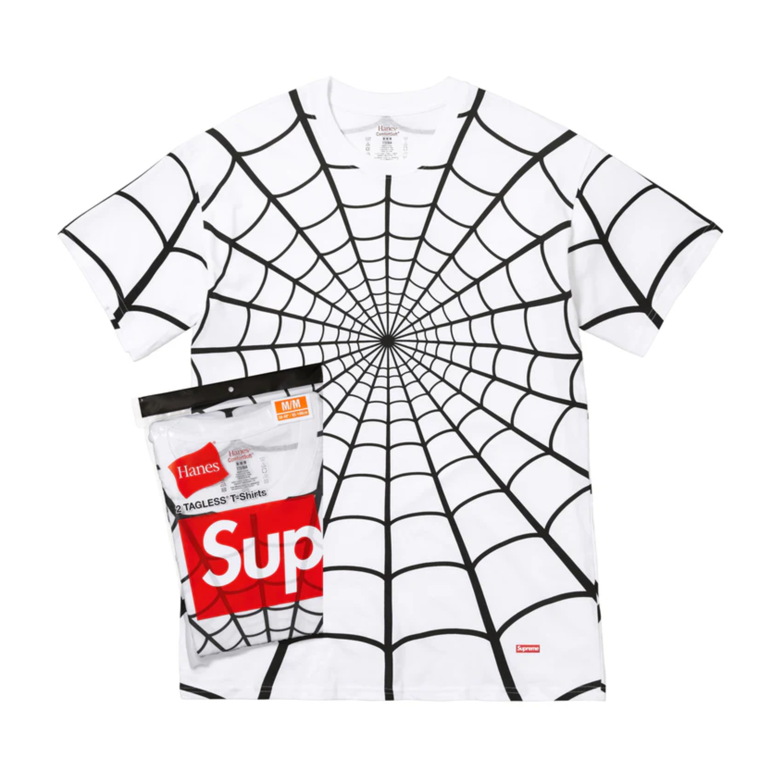 Supreme Hanes T-Shirt Spider-Man White (2-Pack)