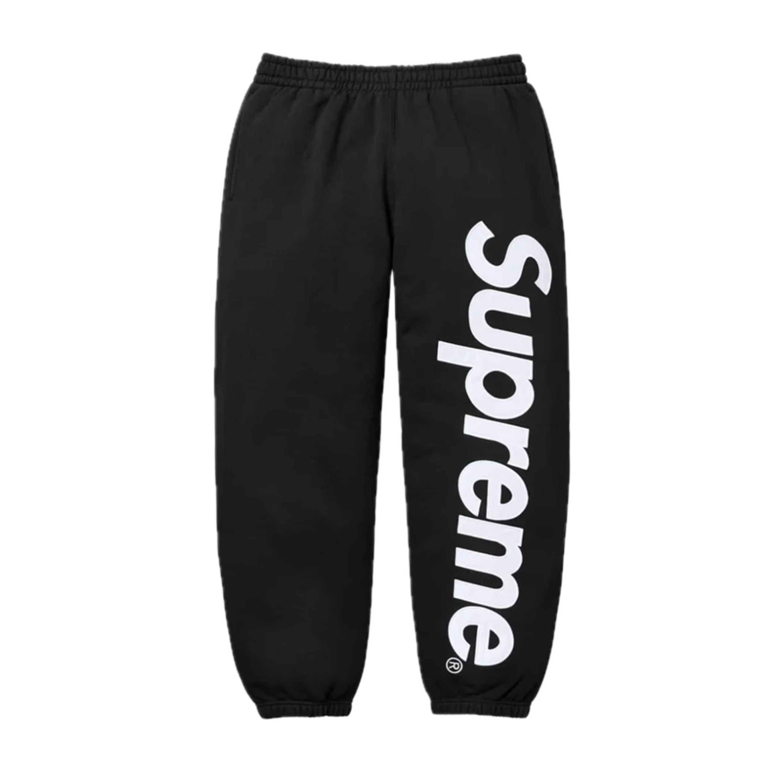 Supreme Satin Appliqué Sweatpant Black