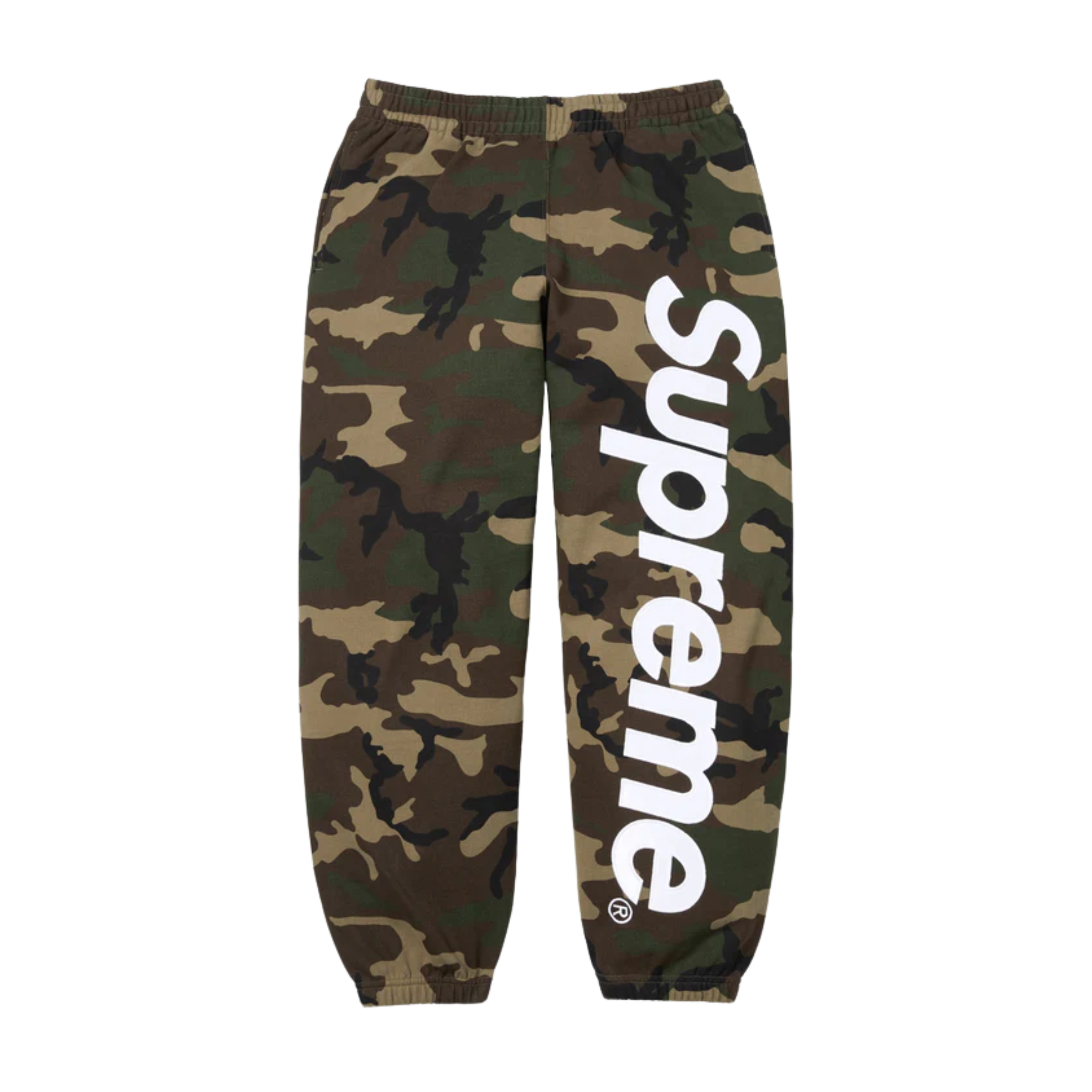 Supreme Satin Appliqué Sweatpant Camo