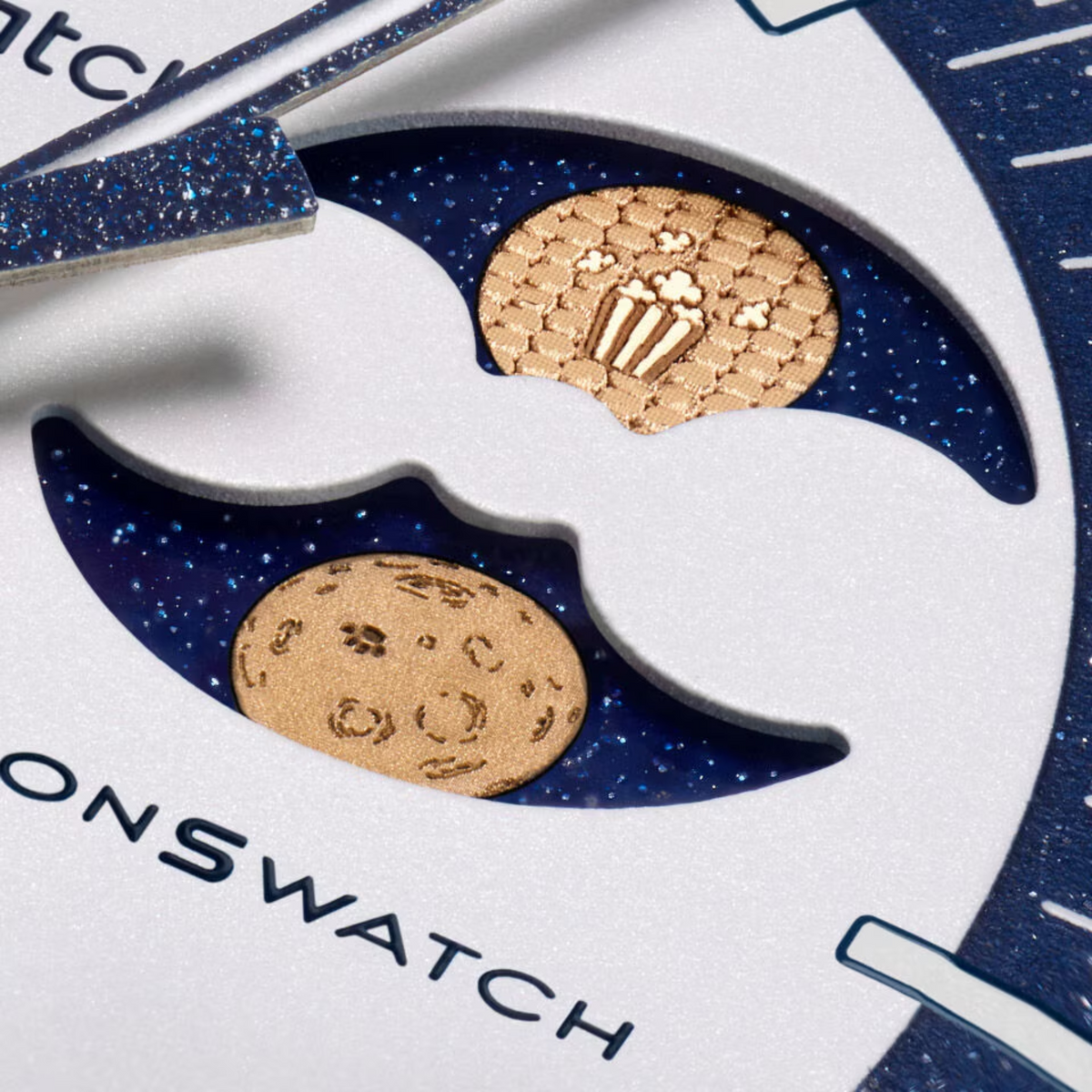 Swatch x Omega Bioceramic Moonswatch Mission To Earthphase Moonshine Gold - SO33N701L