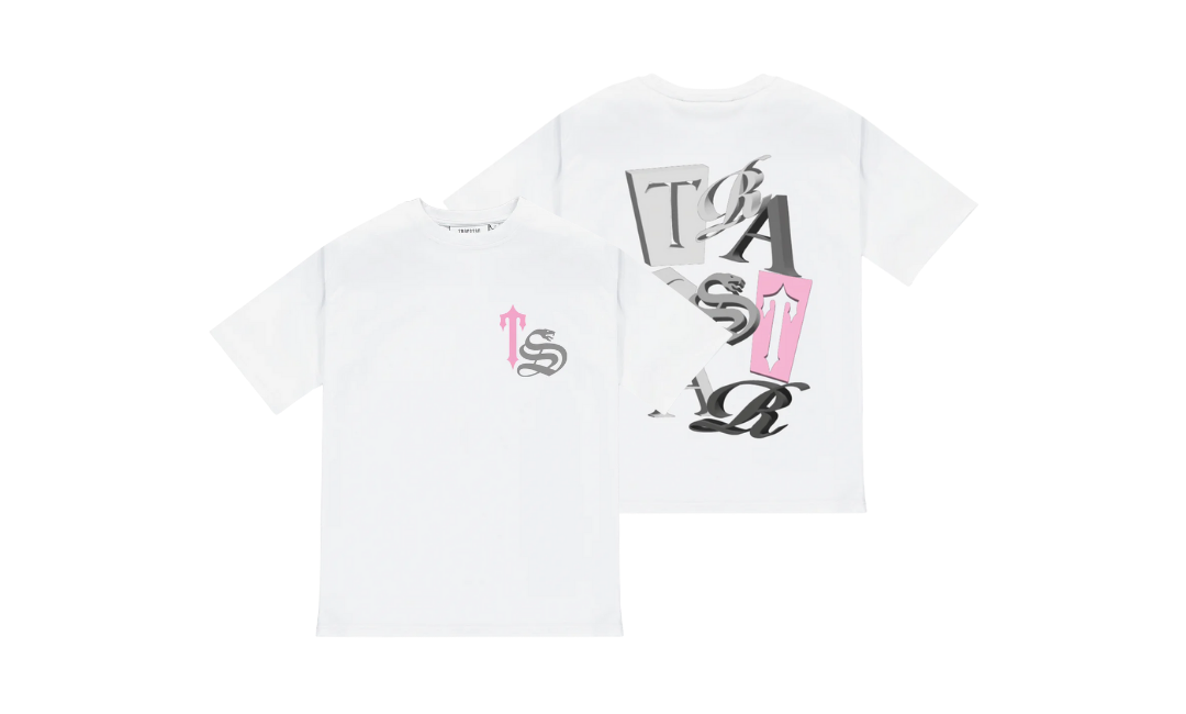 Trapstar TS Script Tee White Pink