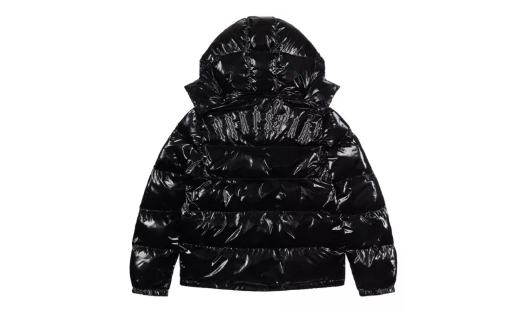 Trapstar Irongate Hooded Puffer Jacket – Shiny Black