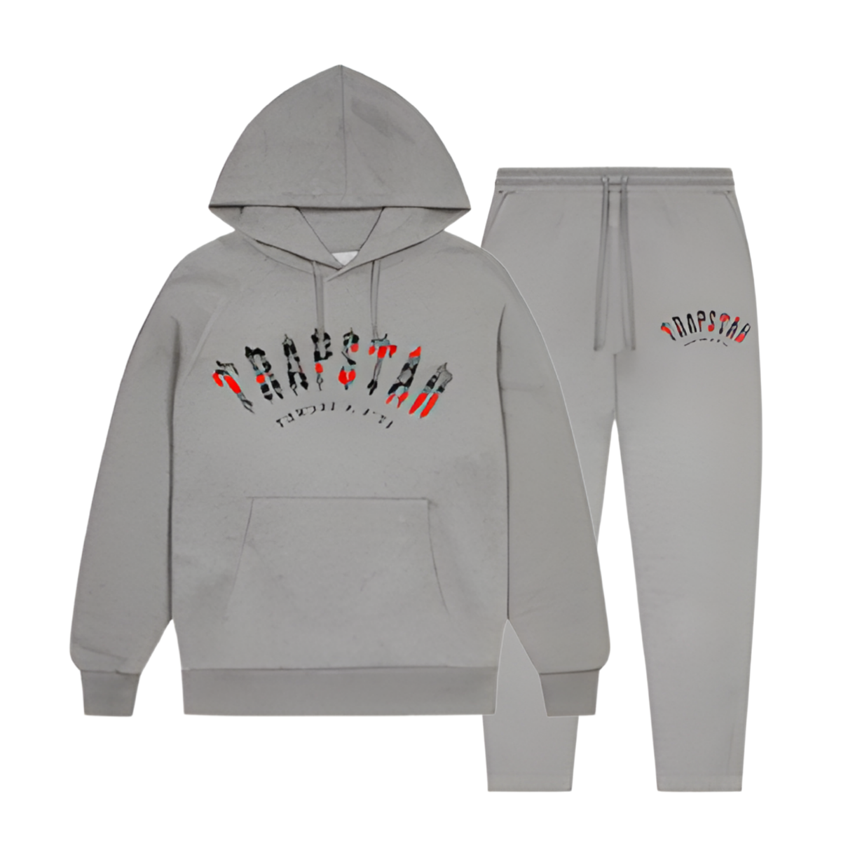 Trapstar Irongate Arch Camo Tracksuit Grey Infrared