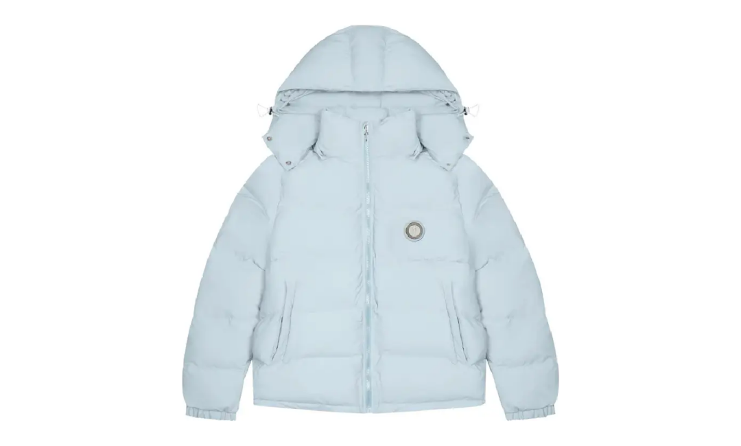 Trapstar Irongate Detachable Hooded Puffer Jacket Ice Blue