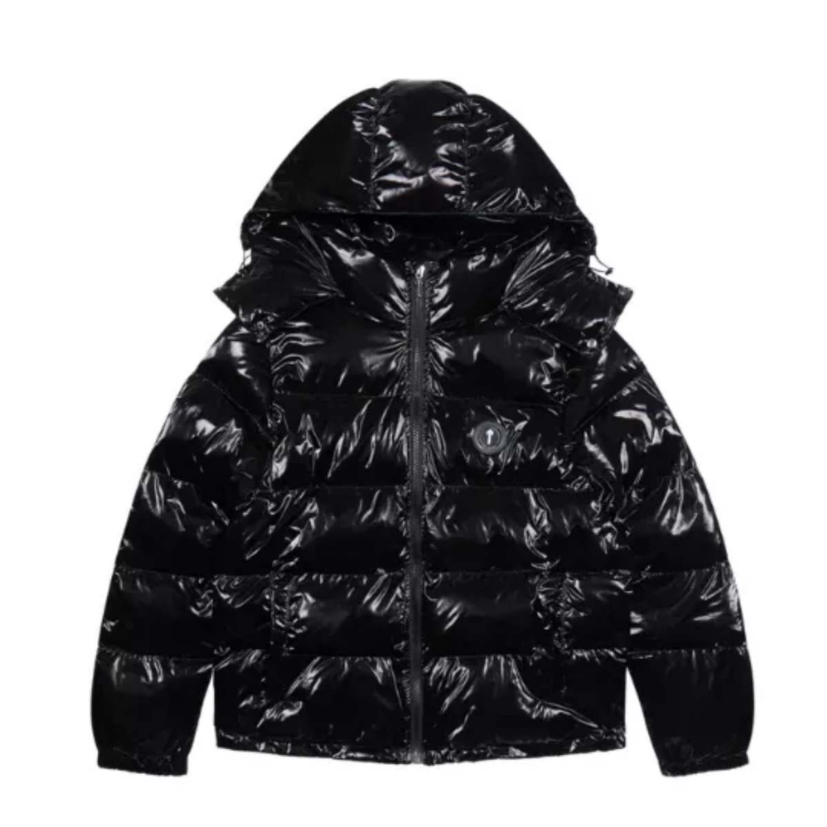 Trapstar Irongate Hooded Puffer Jacket – Shiny Black