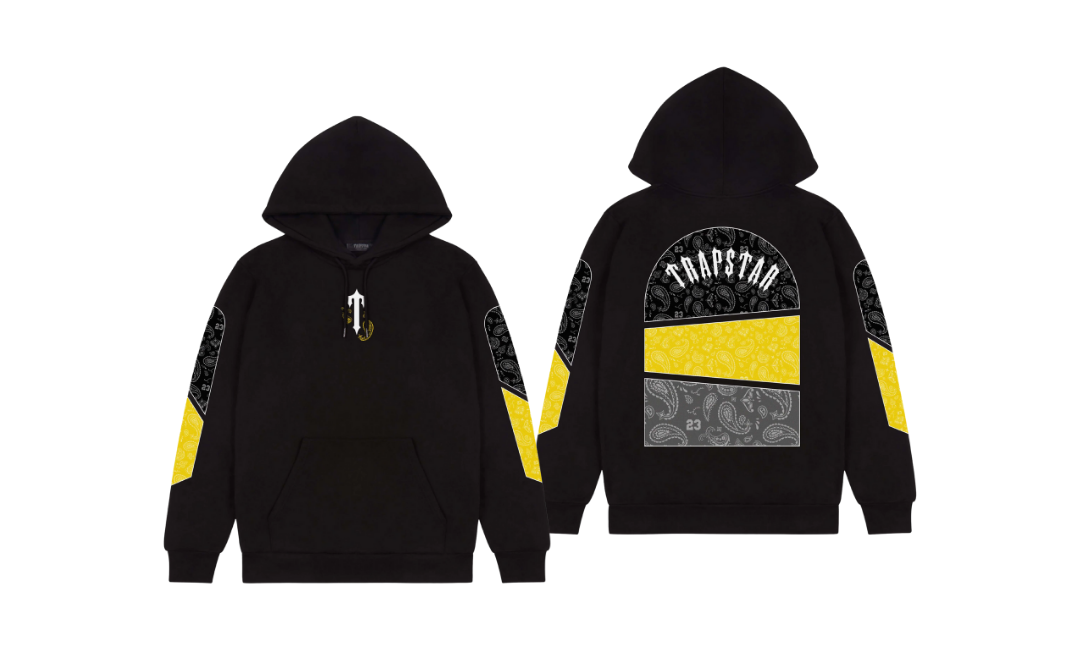 Trapstar x Central Cee Art of War 23 Paisley Hoodie Black