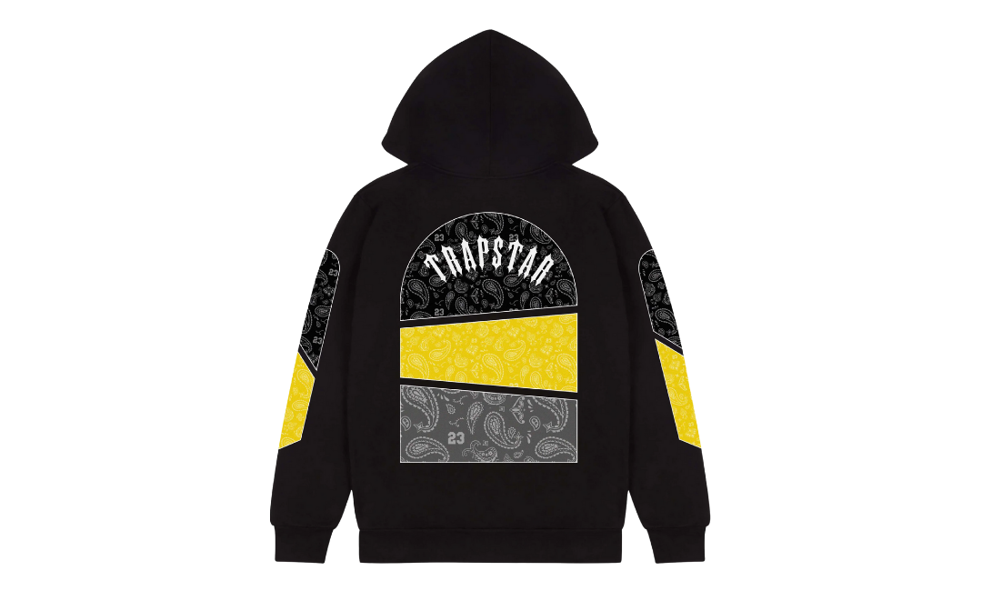 Trapstar x Central Cee Art of War 23 Paisley Hoodie Black