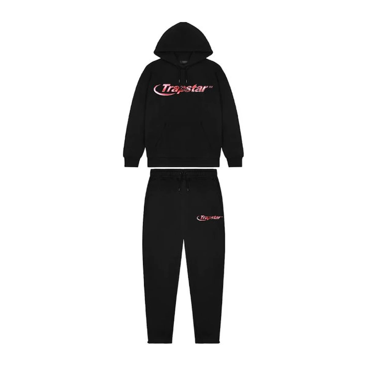 Tracksuit Trapstar Hyperdrive Chrome Hoodie Tracksuit - Black/Infrared